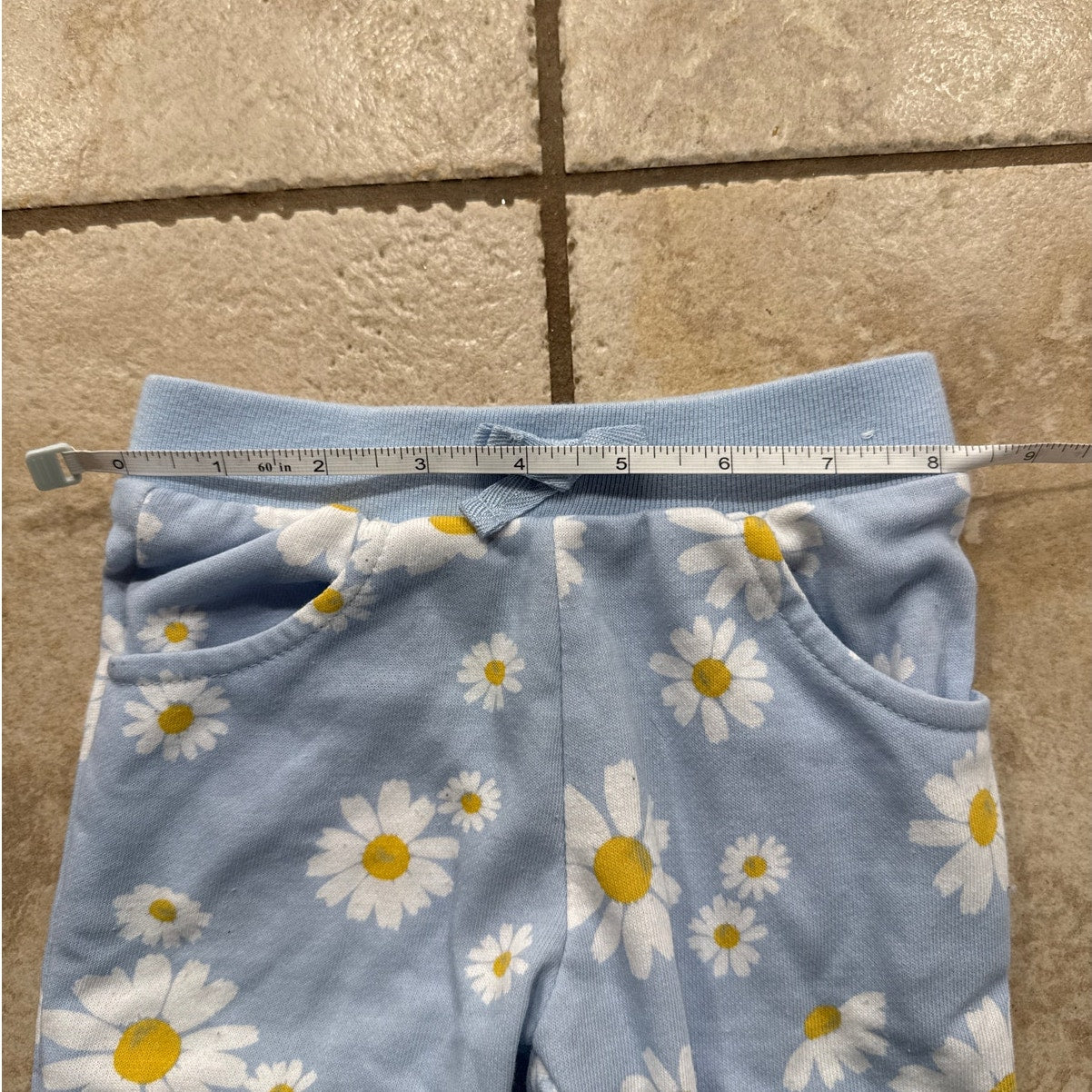 Garanimals Sunflower Baby Girl French Terry Joggers 6-9M EUC